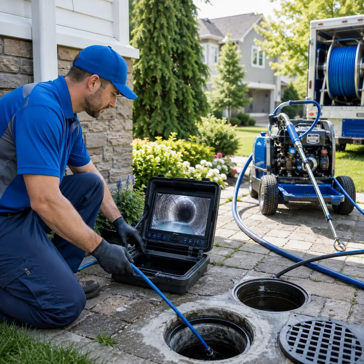 Outdoor drain cleaning professionals serving Pelican Lake, WI